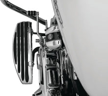 Load image into Gallery viewer, Kuryakyn Floorboard Relocator Brackets 17 and Up Touring Chrome - Detail View