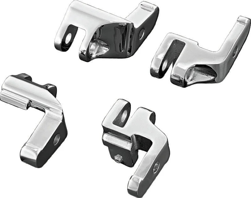 Kuryakyn Floorboard Relocator Brackets 97-16 Touring Chrome - Main Product View