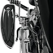 Load image into Gallery viewer, Kuryakyn Floorboard Relocator Brackets 97-16 Touring Chrome - Side View