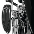 Load image into Gallery viewer, Kuryakyn Floorboard Relocator Brackets 97-16 Touring Chrome - Detail View