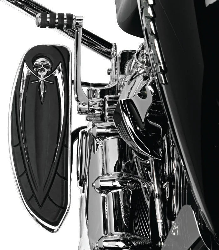 Kuryakyn Floorboard Relocator Brackets 97-16 Touring Chrome - Detail View