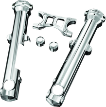 Load image into Gallery viewer, Kuryakyn Fork Skins For 04-Up XL Chrome - Side View