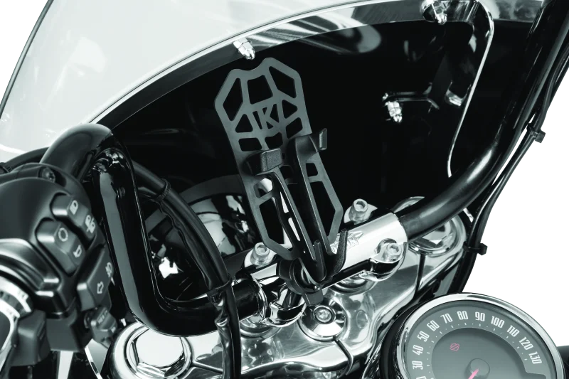 Kuryakyn Free-Flex Device Holder Handlebar Clamp Mount - Side View