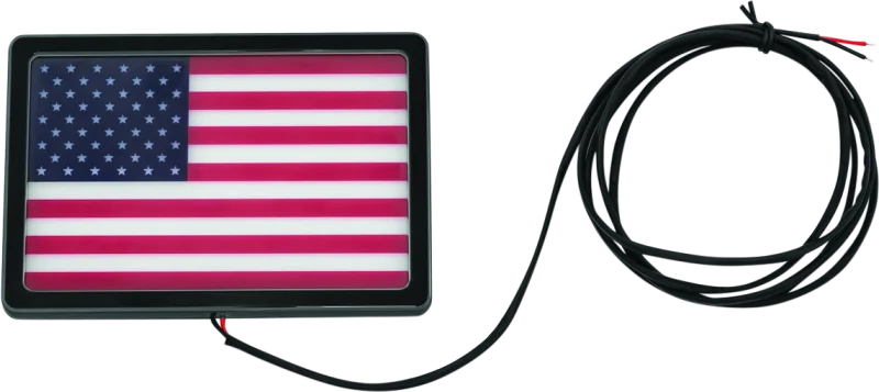 Kuryakyn Freedom Flag LED 4in X 6in Black - Main Product View