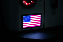 Load image into Gallery viewer, Kuryakyn Freedom Flag LED 4in X 6in Black - Side View