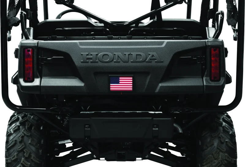 Kuryakyn Freedom Flag LED 4in X 6in Black - Back View