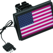 Load image into Gallery viewer, Kuryakyn Freedom Flag LED Hitch Cover Black - Main Product View