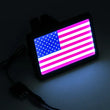 Load image into Gallery viewer, Kuryakyn Freedom Flag LED Hitch Cover Black - Back View