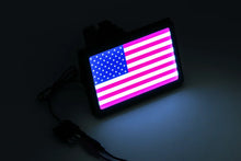 Load image into Gallery viewer, Kuryakyn Freedom Flag LED Hitch Cover Black - Back View