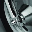 Load image into Gallery viewer, Kuryakyn Front Axle Nut Caps Chrome - Side View