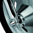 Load image into Gallery viewer, Kuryakyn Front Axle Nut Caps Chrome - Side View