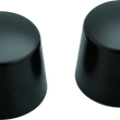Load image into Gallery viewer, Kuryakyn Front Axle Nut Caps Satin Black - Main Product View