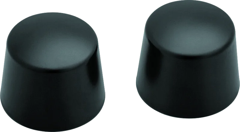 Kuryakyn Front Axle Nut Caps Satin Black - Main Product View