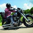 Load image into Gallery viewer, Kuryakyn Front Axle Nut Caps Satin Black - Side View