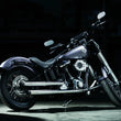 Load image into Gallery viewer, Kuryakyn Front Axle Nut Caps Satin Black - Back View