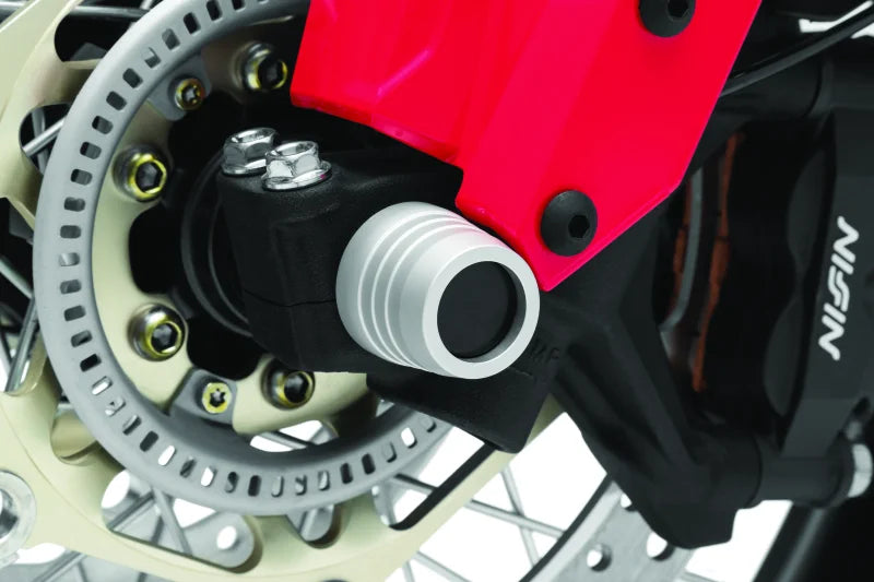Kuryakyn Front Axle Slide CRF1000L/Adventure Silver - Side View