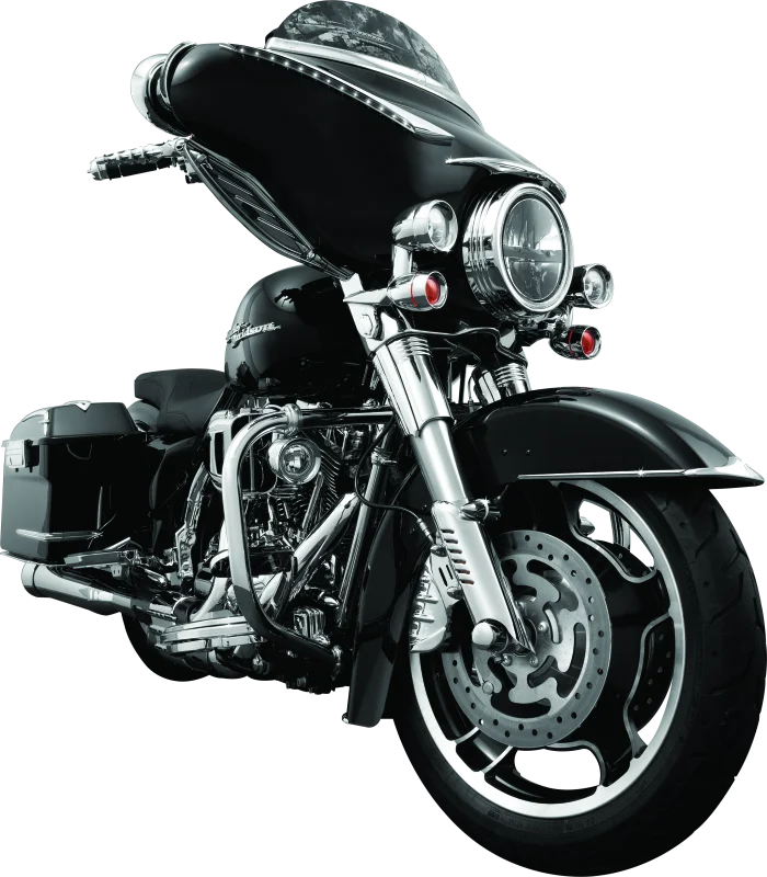 Kuryakyn Front Fender Side Trim Chrome - Installation View