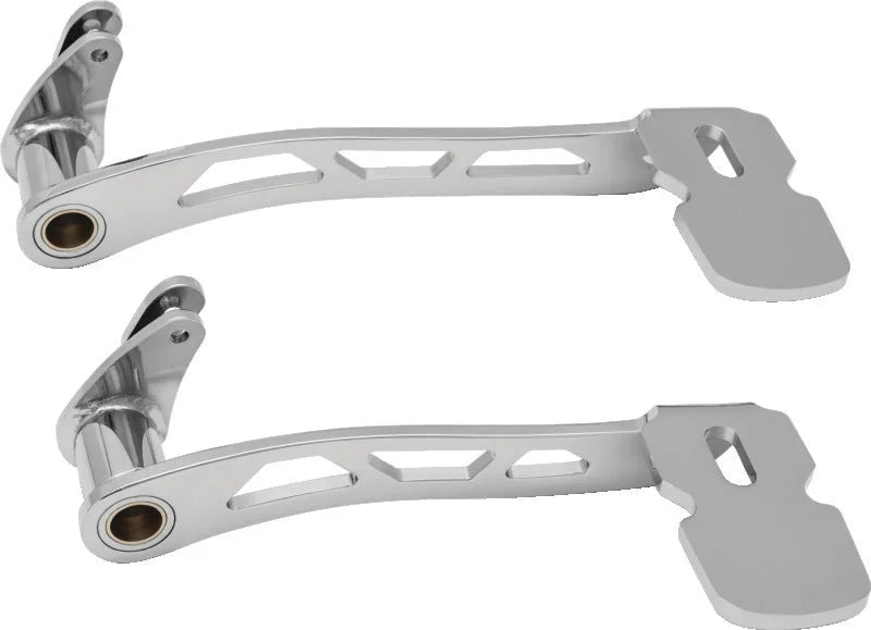 Kuryakyn Girder Extended Brake Pedal Without Fairing Lowers Chrome - Side View