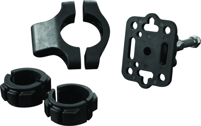 Kuryakyn Handlebar Accessory Mount Standard 7/8 to 1-1/4in Bar Black - Main Product View