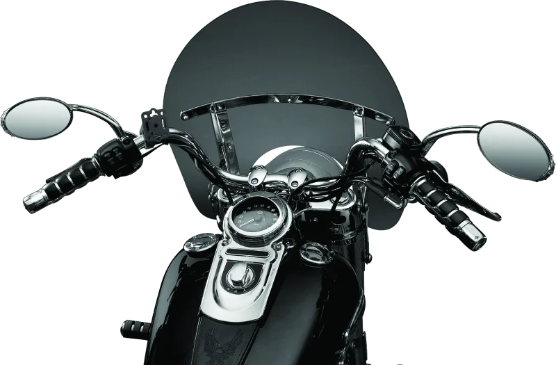 Kuryakyn Handlebar Accessory Mount Standard 7/8 to 1-1/4in Bar Black - Side View