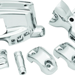 Load image into Gallery viewer, Kuryakyn Handlebar Control Dress Up Kit Chrome - Side View