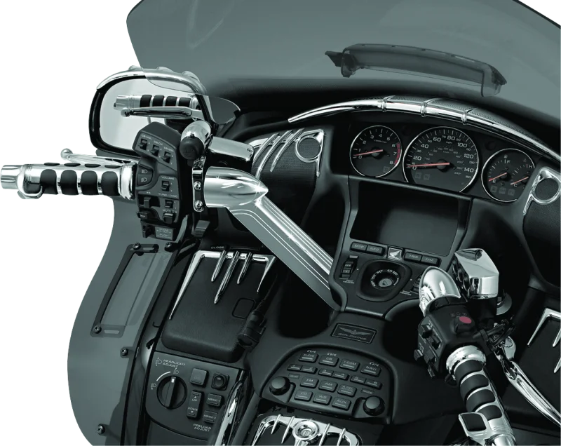 Kuryakyn Handlebar Top Cover 01-17 GL1800 Chrome - Side View