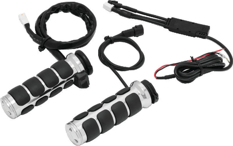 Kuryakyn Heated ISO Grips Cable Chrome - Main Product View
