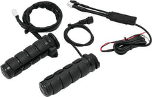 Load image into Gallery viewer, Kuryakyn Heated ISO Grips Dual Cable Gloss Black - Main Product View