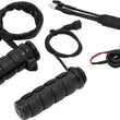 Load image into Gallery viewer, Kuryakyn Heated ISO Grips Throttle-By-Wire Gloss Black - Main Product View