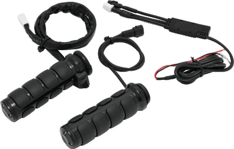 Kuryakyn Heated ISO Grips Throttle-By-Wire Gloss Black - Main Product View