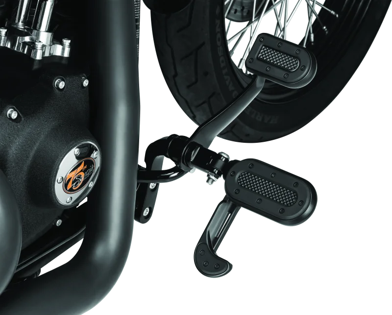 Kuryakyn Heavy Industry Brake Pedal Satin Black - Detail View