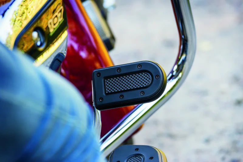 Kuryakyn Heavy Industry Brake Pedal Satin Black - Back View