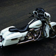 Load image into Gallery viewer, Kuryakyn Heavy Industry Brake Pedal Satin Black - Installation View