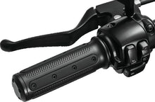 Load image into Gallery viewer, Kuryakyn Heavy Industry Grips Dual Cable Black - Side View