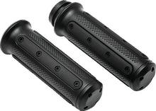 Load image into Gallery viewer, Kuryakyn Heavy Industry Grips Throttle-By-Wire Black - Main Product View