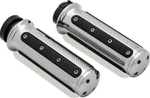 Load image into Gallery viewer, Kuryakyn Heavy Industry Grips Throttle-By-Wire Chrome - Main Product View