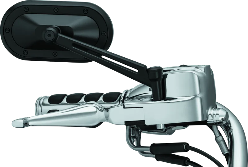 Kuryakyn Heavy Industry Mirrors Black - Back View