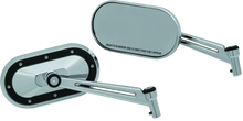 Load image into Gallery viewer, Kuryakyn Heavy Industry Mirrors Chrome/Black - Main Product View