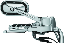 Load image into Gallery viewer, Kuryakyn Heavy Industry Mirrors Chrome/Black - Side View