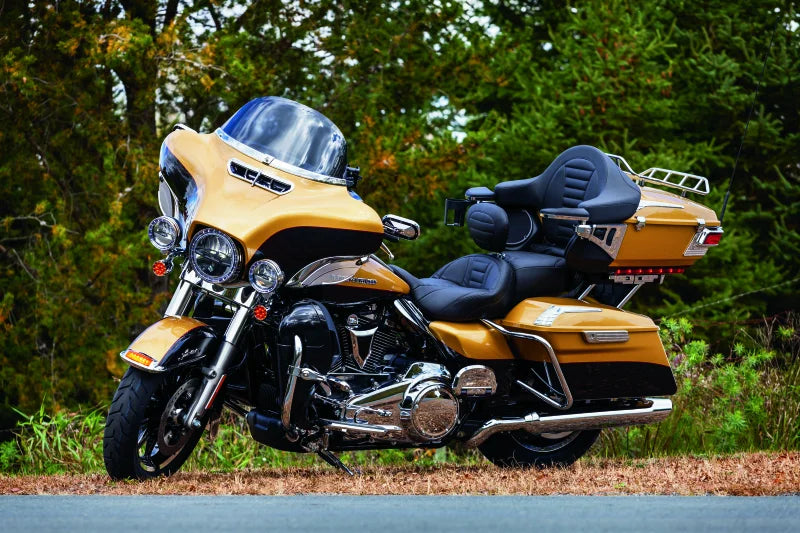 Kuryakyn Heavy Industry Mirrors Chrome/Black - Back View