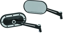 Load image into Gallery viewer, Kuryakyn Heavy Industry Mirrors Satin Black &amp; Chrome - Main Product View