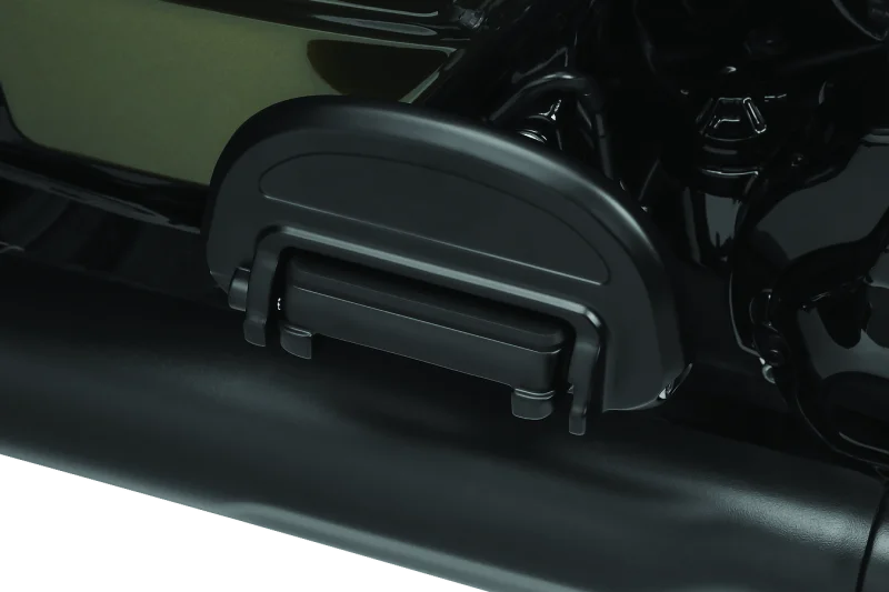 Kuryakyn Heavy Industry Passenger Floorboard Without Adapter Black - Side View