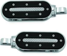 Load image into Gallery viewer, Kuryakyn Heavy Industry Pegs With Adapters Chrome - Main Product View
