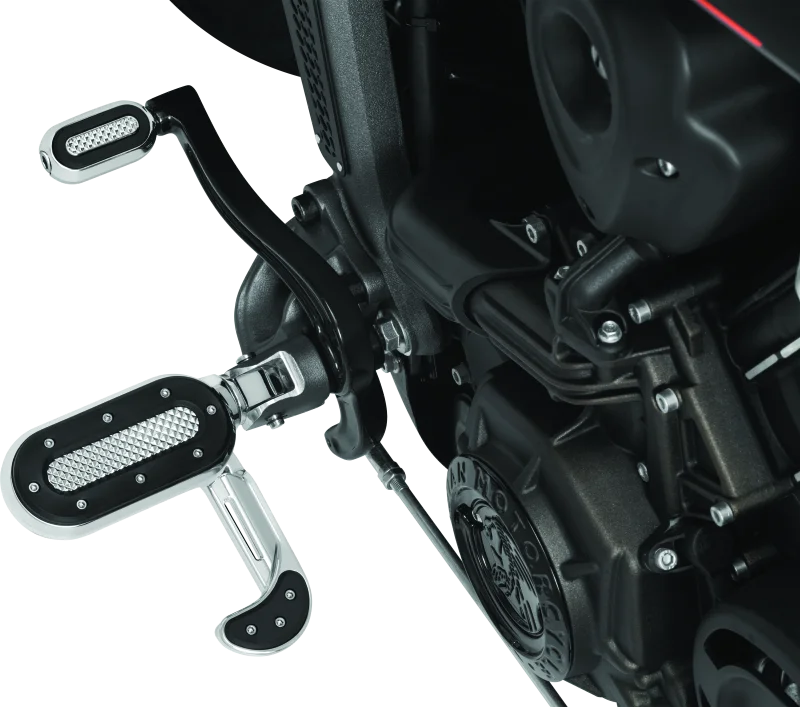 Kuryakyn Heavy Industry Shift & Brake Peg Chrome - Side View
