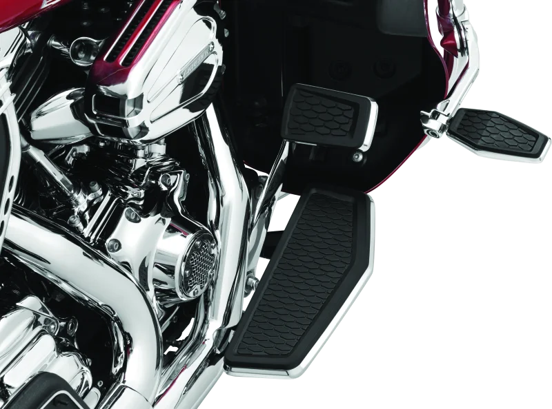 Kuryakyn Hex Brake Pedal Pad Chrome - Back View