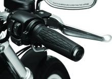 Load image into Gallery viewer, Kuryakyn Hex Grips Dual Cable Black - Side View