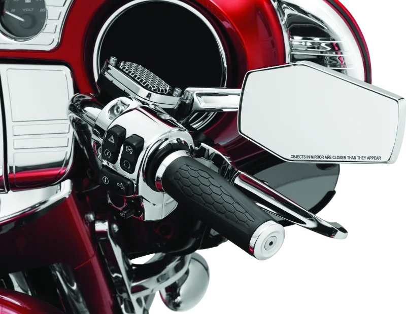 Kuryakyn Hex Mirrors Chrome - Side View