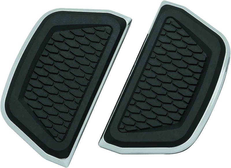 Kuryakyn Hex Passenger Board Inserts Chrome - Main Product View