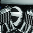 Load image into Gallery viewer, Kuryakyn Horn Cover John Shope Series Chrome - Main Product View