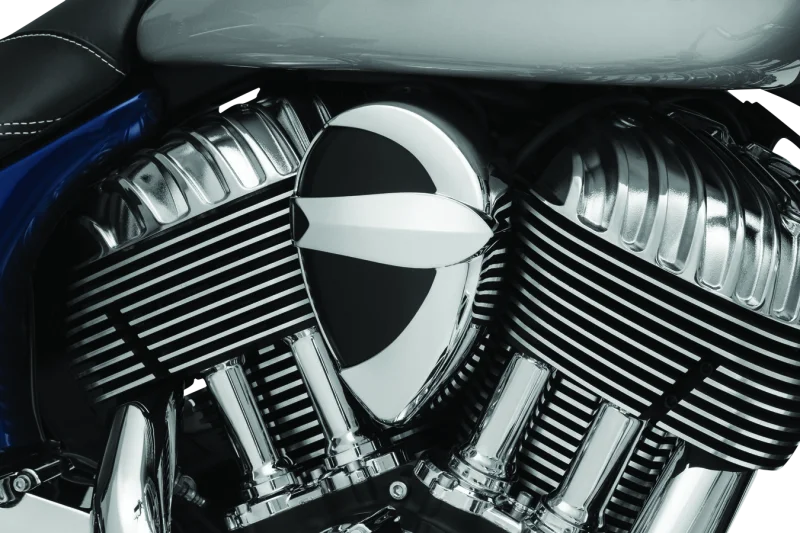 Kuryakyn Horn Cover John Shope Series Chrome - Main Product View